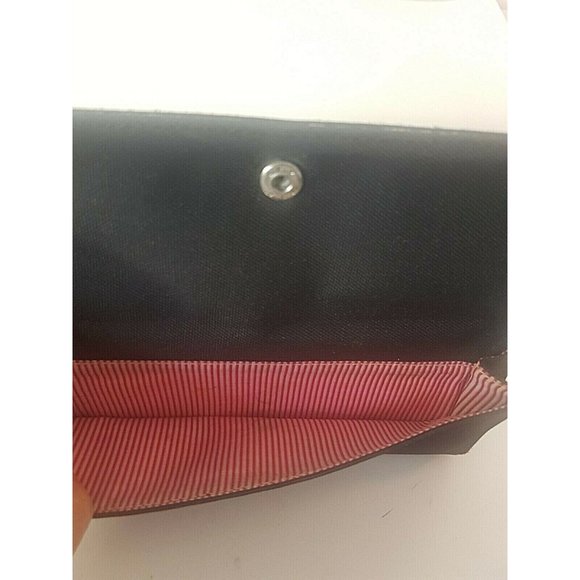 Herschel Supply Vintage Women Wallet Black Canvas Original 8" X 4" Ziparound - Picture 11 of 12